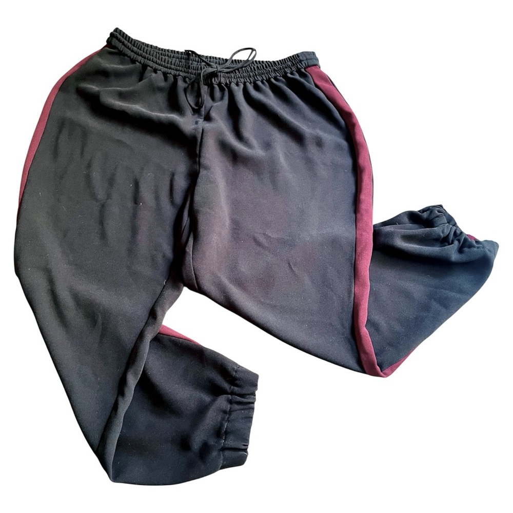 Lane Bryant Black Joggers with Red Stripes Size 14/16